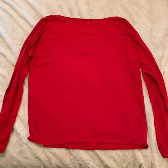 š3/$20 CHAUSāSport Womens Size Smallā Red blouse studs S AOF-B - Picture 5 of 6